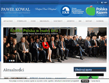 Tablet Screenshot of pawelkowal.pl